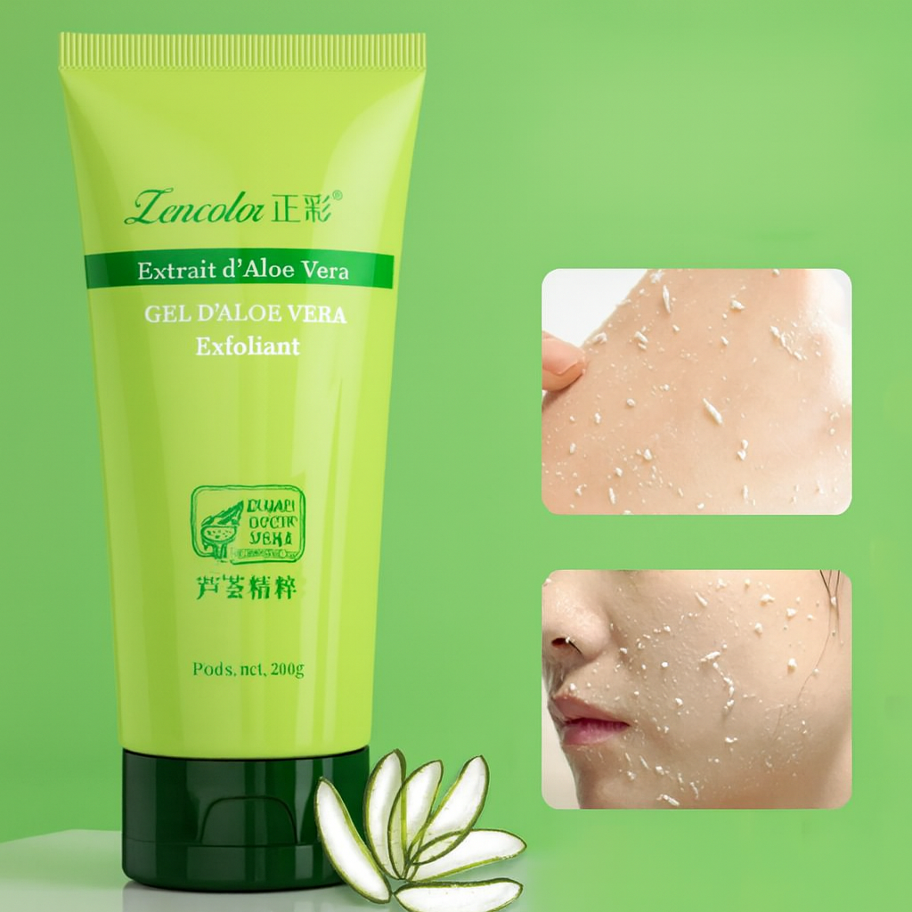 Gel Exfoliant à l’Aloe Vera – Éclaircissant & Hydratant