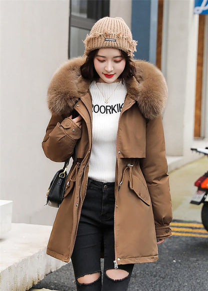 Manteau Doublé en Velours Brooklyn